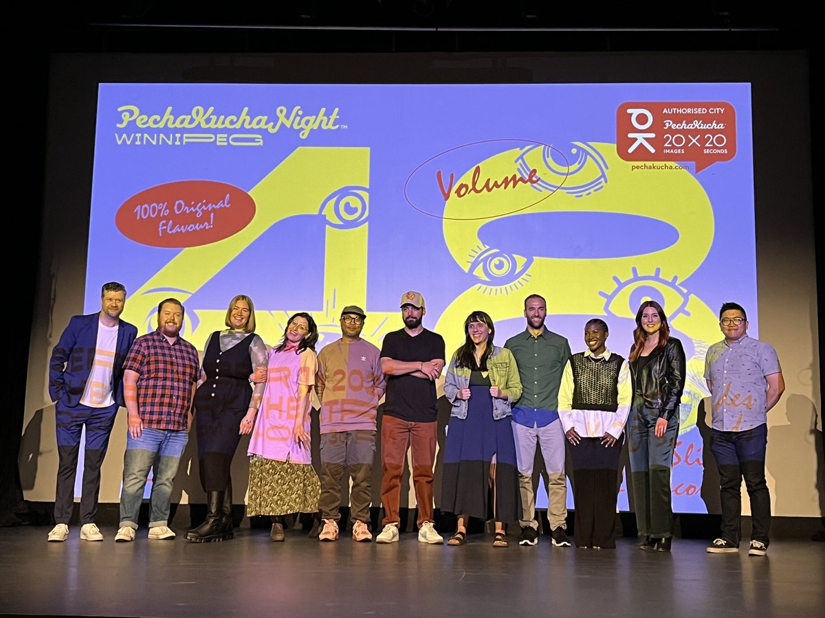 ✨ WOW ✨ <a href="/PKN_Winnipeg/">PechaKucha Night Winnipeg</a> Vol 48 was amazing and we couldn’t have done it without our incredible lineup of speakers! Thank you to our speakers and to you all who showed up in support!

Stay tuned for more info on the next volume of PKN Winnipeg happening on December 4!