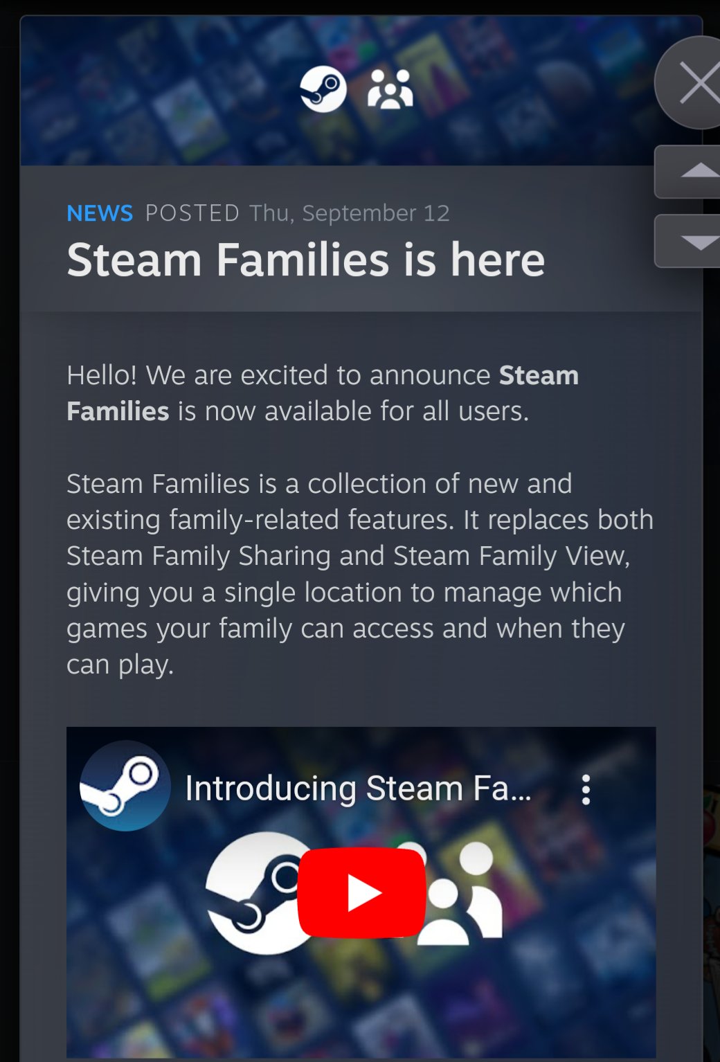 Sportskeeda Gaming on X: &ldquo;Steam Families is officially out of beta 