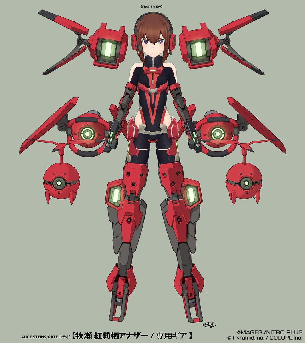 牧瀬 紅莉栖と阿万音 鈴羽の新たな専用ギア設定画を公開✨ ギア