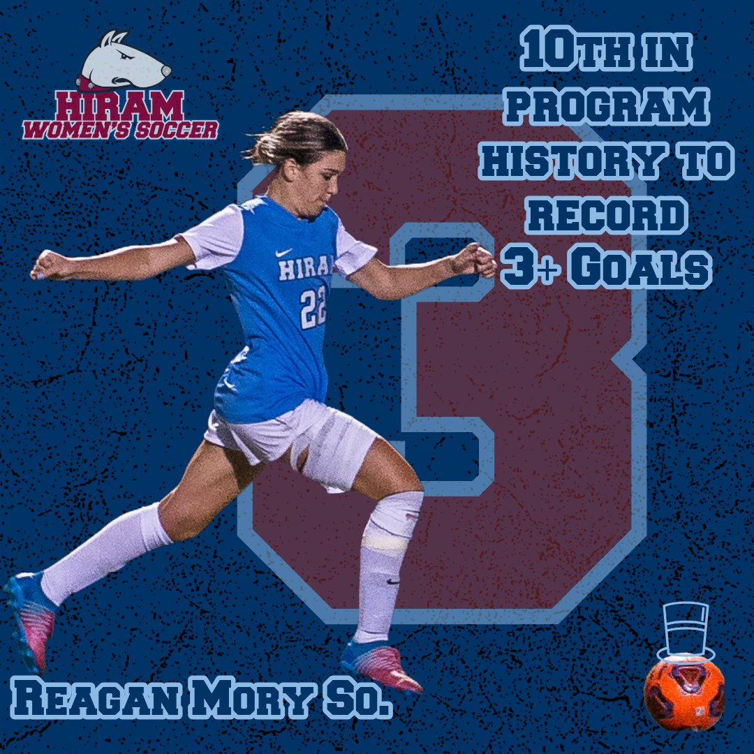 Hiram College Athletics (@hiram_athletics) on Twitter photo Reagan Mory is now in the history books!
The sophomore became the 10th student-athlete in <a href="/HiramWSoccer/">Hiram Women's Soccer</a> program history to record 3+ goals in a single match.
Mory is the first Terriers student-athlete to achieve the feat since Kaitlyn Harris did so against Geneva in 2021. Reagan Mory is now in the history books!
The sophomore became the 10th student-athlete in <a href="/HiramWSoccer/">Hiram Women's Soccer</a> program history to record 3+ goals in a single match.
Mory is the first Terriers student-athlete to achieve the feat since Kaitlyn Harris did so against Geneva in 2021.