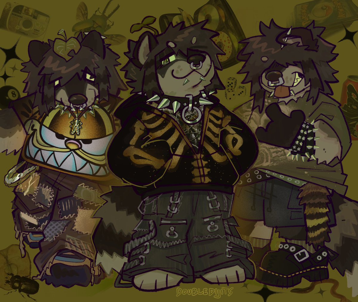 outfit sheet 🪐🪶🫒📀🪰