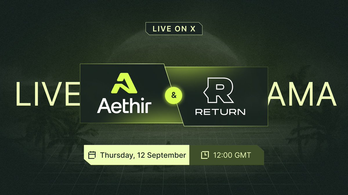 AethirCloud's tweet photo. 🗣️ AMAethir: Aethir x @ReturnEnt 

It's time for another AMAethir!

Imagine playing console grade games straight from your TV, without the need for extra hardware.. well we're making it happen.

Join us for a chat about it!

Set your reminder now! ⬇️⬇️
https://t.co/UMFeEIZxdG https://t.co/jtB7DjVnSf