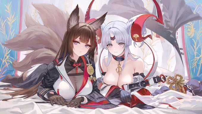 天城イベントのログイン画面とロード絵#アズールレーン 