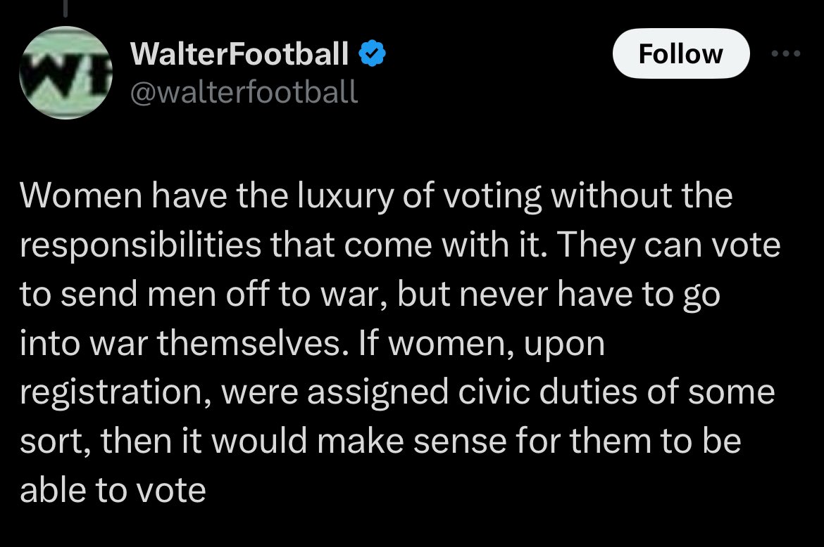 cwdarney's tweet photo. Wow imagine my surprise to hear this as someone that served 8 years active duty in the United States Navy and that has over 1300 combat hours flying. Well if WalterFootball says I’m all luxury and no responsibility, it must be true! https://t.co/lGP8zWNko9