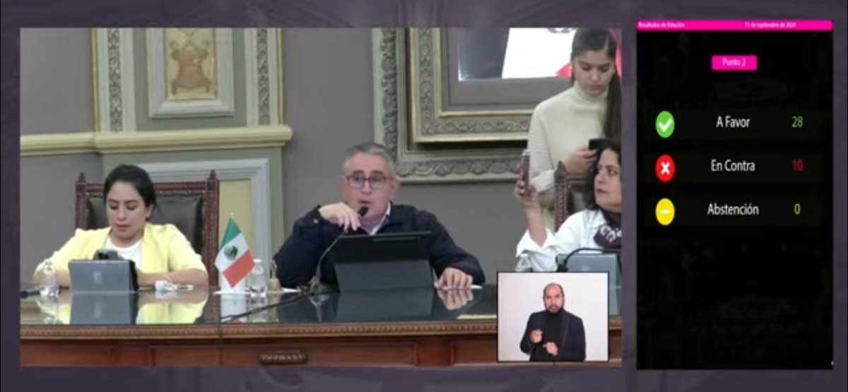 KariPerezPopoca's tweet image. #LaReformaAlPoderJudicialVa
SON LAS 9:34 faltan 5 estados.
El congreso de Puebla ha votado, queda aprobada.
Con 28 ✅ votos a favor.
#KPP♥️
