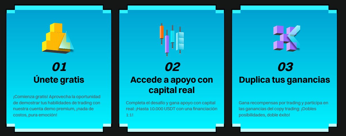 AleiCripto's tweet image. ¿Por qué unirte a #BitgetTraderPro3?

➡️Entrada gratuita por tiempo limitado.
➡️Financiación flexible para maximizar tus operaciones.
➡️Oportunidad de ser profesional.
➡️Ganancias dobles: ¡Comercia y gana con tus trades!
➡️Exposición global: Muestra tus habilidades al mundo.
