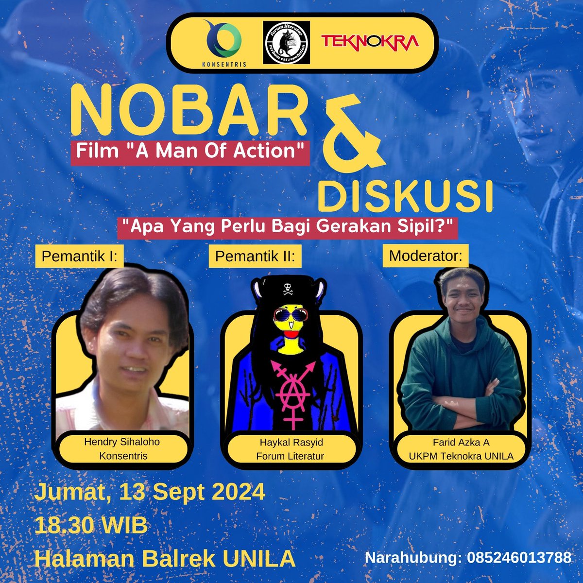 Film “A Man of Action” terinspirasi dari kehidupan Lucio Urtubia, seorang kuli bangunan revolusioner. Sepanjang hidup, ia mendedikasikan dirinya dlm gerakan sosial.

Dlm konteks gerakan, apa yg bisa dipetik dari aktivisme kuli bangunan itu?

Mari bertukar gagasan, kawan-kawan.