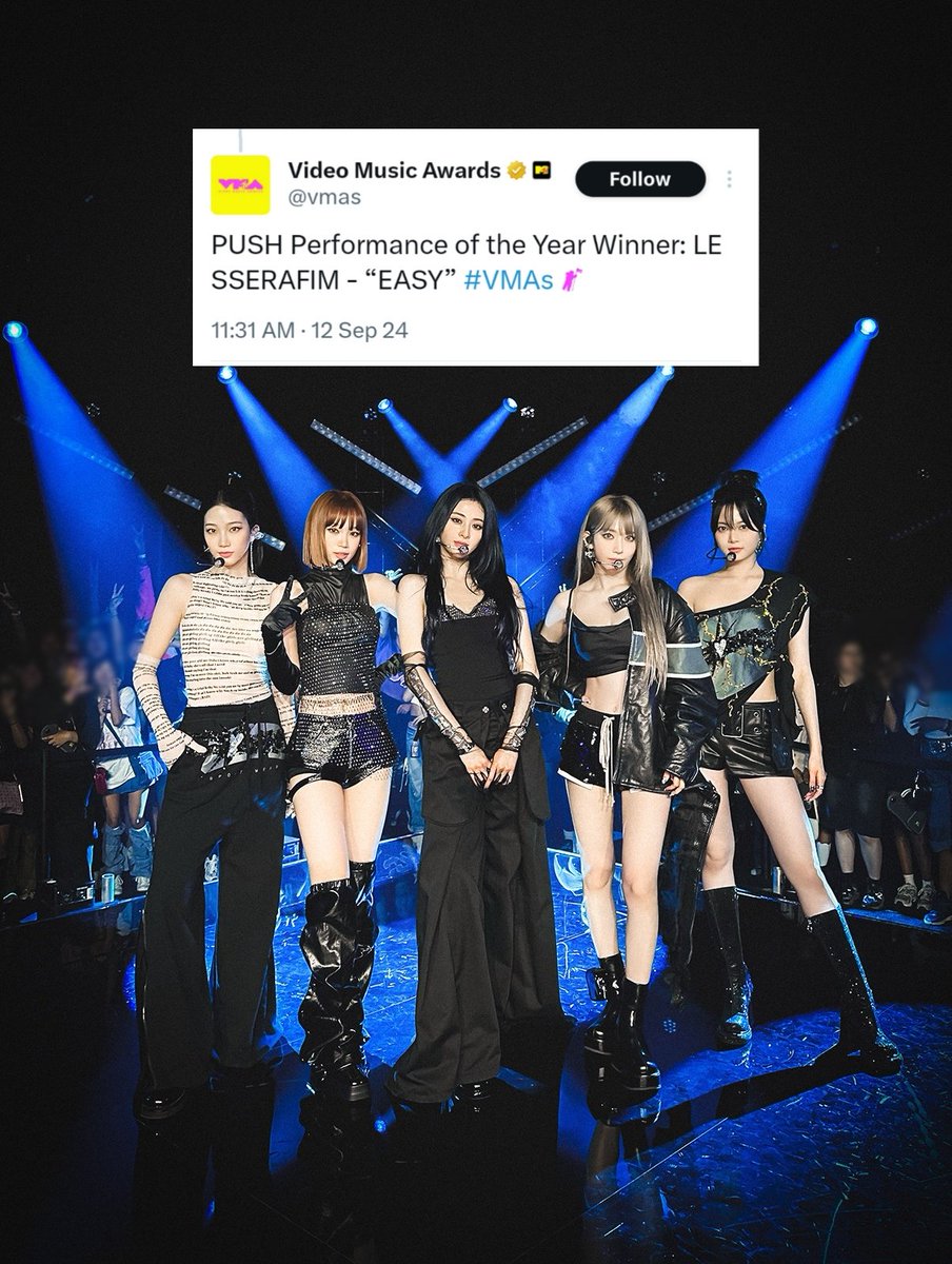 elsserafim's tweet photo. "But there's a law, a principle in the universe, and what's true, just, and right will always get the last laugh in the end."

Congratulations LE SSERAFIM for winning at the #VMAs with 'MTV PUSH Performance of the Year' award! https://t.co/koBy01T5KI