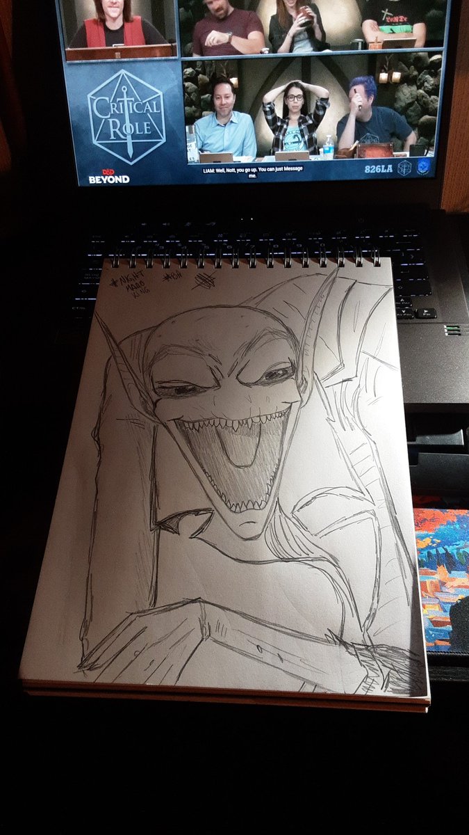 dubhmornie's tweet photo. Uuhhh I like this guy #Criticalrolefanart #nightmareking #pubdraw https://t.co/KKHfcMHddm