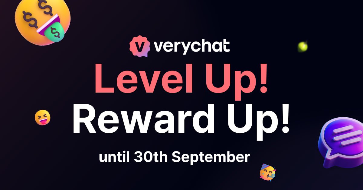 verylabs's tweet photo. 🚀 Verychat Level Achievement Event 🚀

Invite friends & level up for BIG rewards! 🎉

🎁 Level Rewards: 500 - 20,000 VERY based on your invites.
📸 Snapshot Date: Sept 30th, 11:59 AM (UTC+9)
Details 👉 https://t.co/wMbsA5RteR

Already reached a level? You’re eligible, but you can always level up for more rewards! 💥 Reach higher and maximize your rewards!