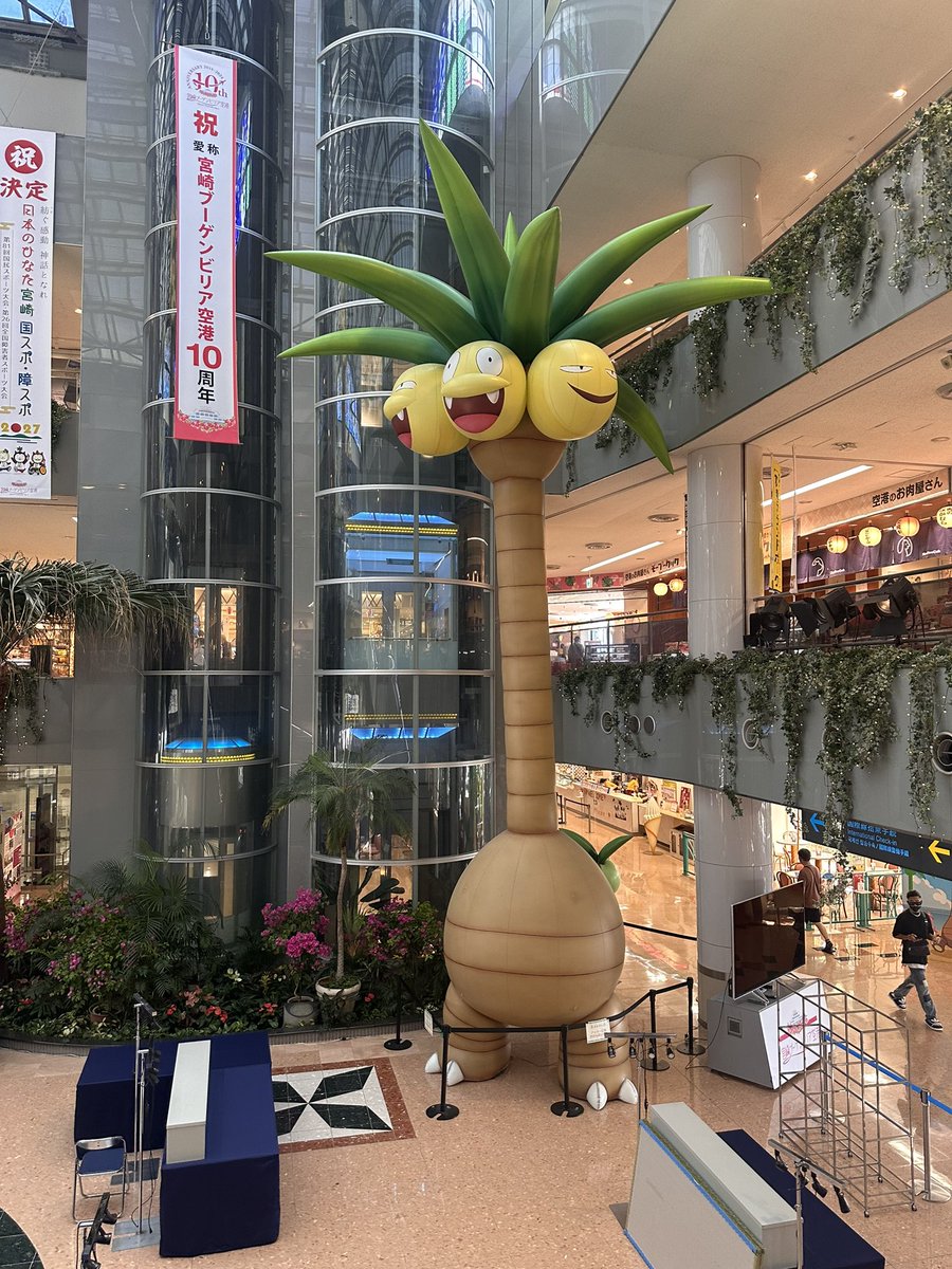 初めての宮崎！！
宮崎ブーゲンビリア空港は
ナッシー王国だった🌴