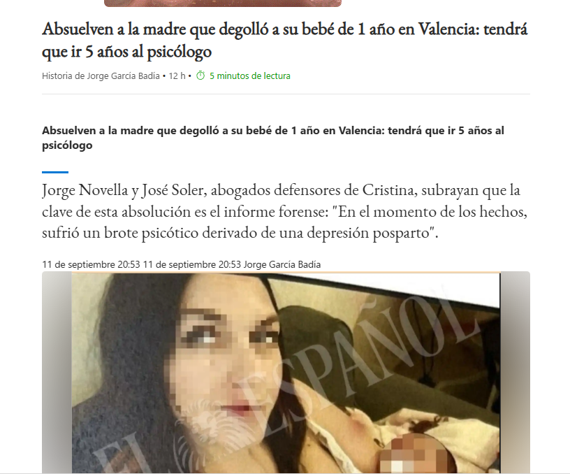 Es sencillamente ACOJONANTE lo de los psicólogos forenses de los juzgados con "perspectiva de género".

QUÉ ASCO!