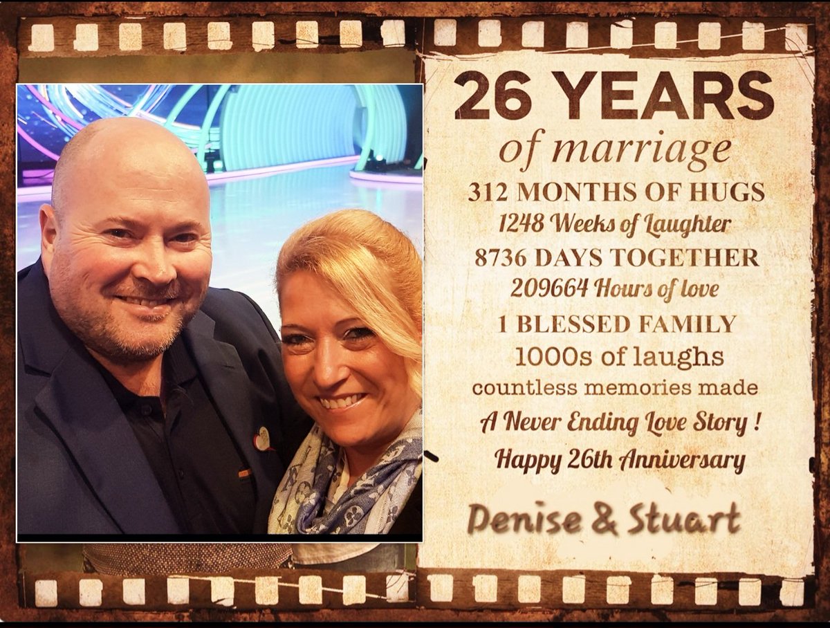 Happy 26th Wedding Anniversary to my lovely wife <a href="/Denise_fergus/">Denise Fergus</a> ❤️💙