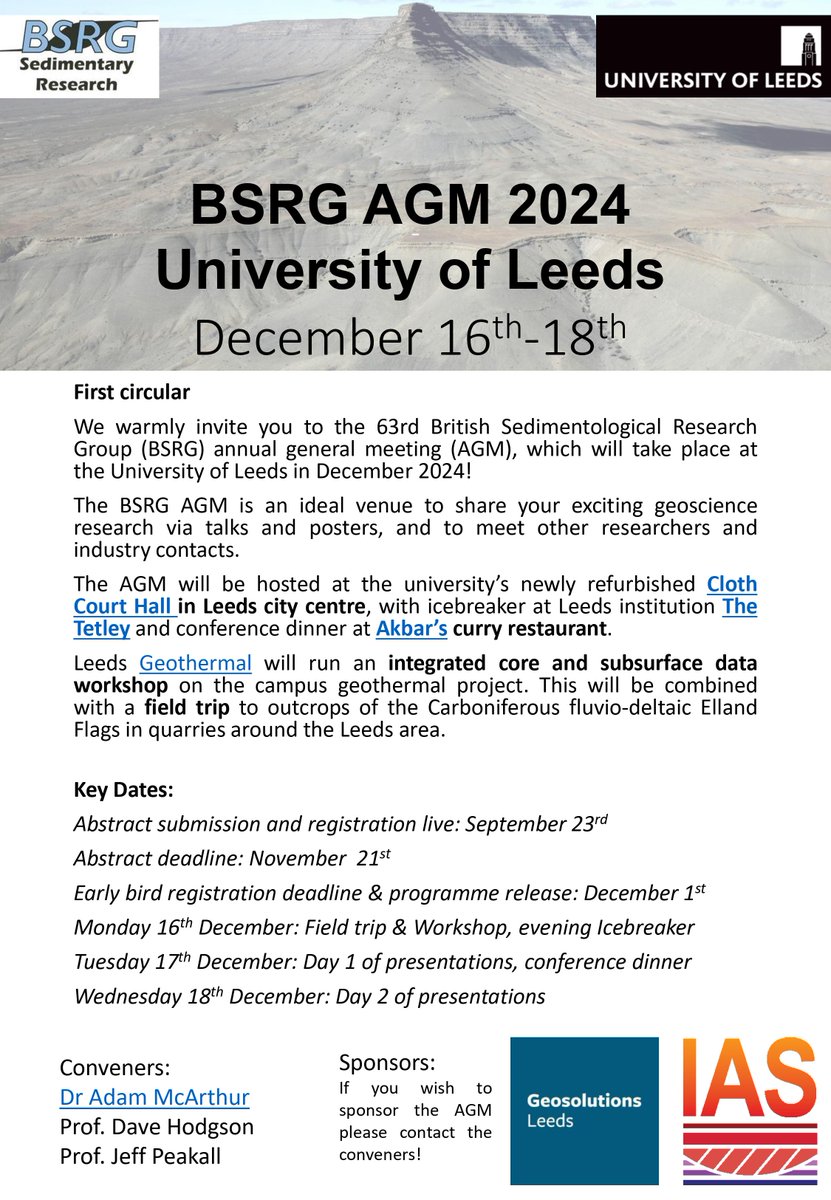 International Association of Sedimentologists IAS (@sedimentology) on Twitter photo 