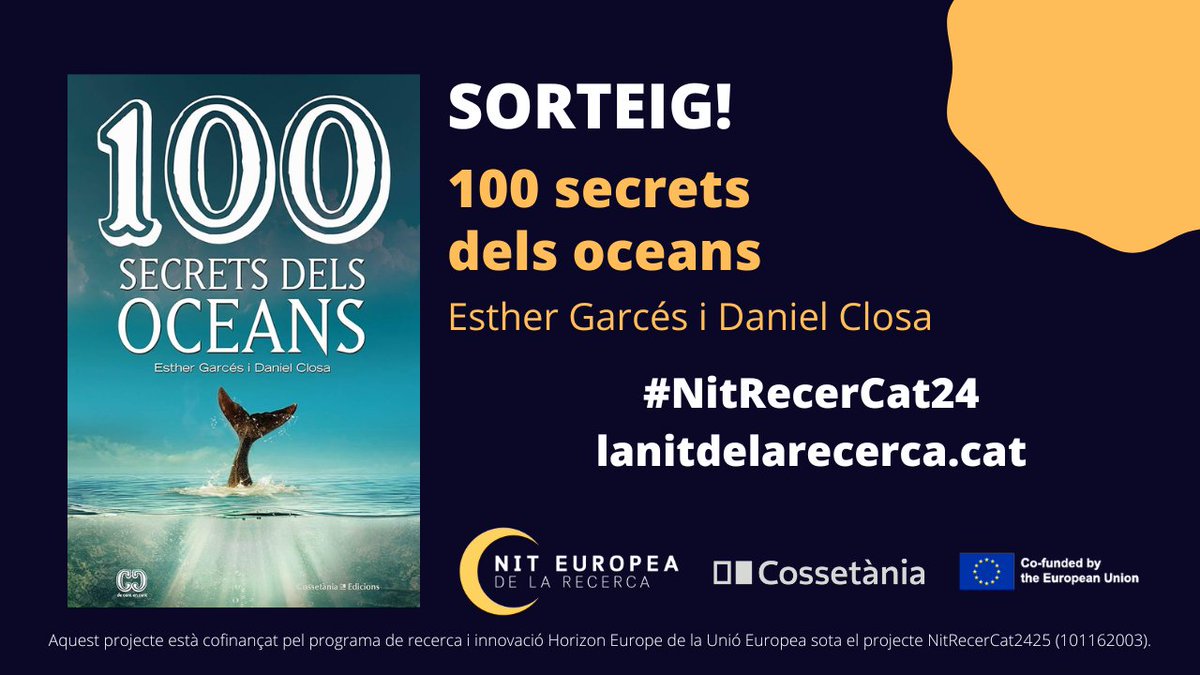 🌊“100 secrets dels oceans”, d’Esther Garcés i Daniel Closa. Quin és el secret molecular de l’aroma del mar? Com es forma un tsunami? Quin lligam hi ha entre la Lluna i el plàncton? 

#NitRecerCat24 <a href="/Cossetania/">Cossetània Edicions</a>