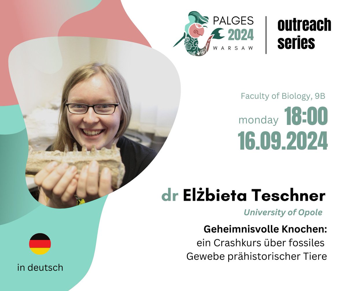 Institute of Evolutionary Biology UW (@ibe_warszawa) on Twitter photo We are excited to join <a href="/temnospondella/">Ella Temnospondella</a> from the <a href="/UniOpole/">Uniwersytet Opolski</a> on the first day of #PalGes2024 - just 4 days away! - for our Outreach Series session in #German We are excited to join <a href="/temnospondella/">Ella Temnospondella</a> from the <a href="/UniOpole/">Uniwersytet Opolski</a> on the first day of #PalGes2024 - just 4 days away! - for our Outreach Series session in #German