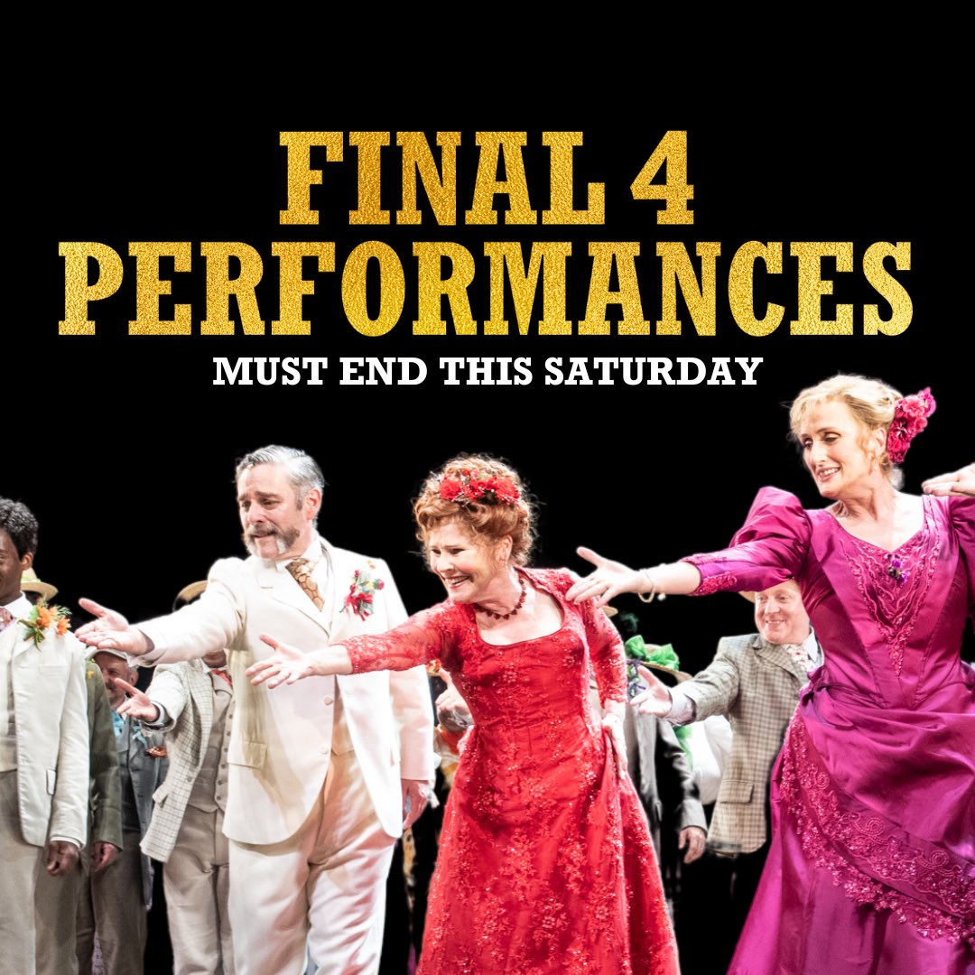 HELLO, DOLLY! (@hellodollyldn) on Twitter photo Only 4 performances left!
Don’t miss your date with Dolly <a href="/LondonPalladium/">The London Palladium</a> 🤩
This is your last chance: hellodollyldn.com Only 4 performances left!
Don’t miss your date with Dolly <a href="/LondonPalladium/">The London Palladium</a> 🤩
This is your last chance: hellodollyldn.com