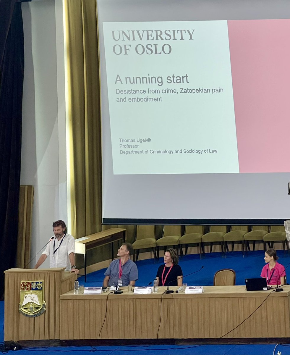 ESC 2024 Bucharest (@eurocrimevents) on Twitter photo Thomas Ugelvik on Desistance from crime Thomas Ugelvik on Desistance from crime
