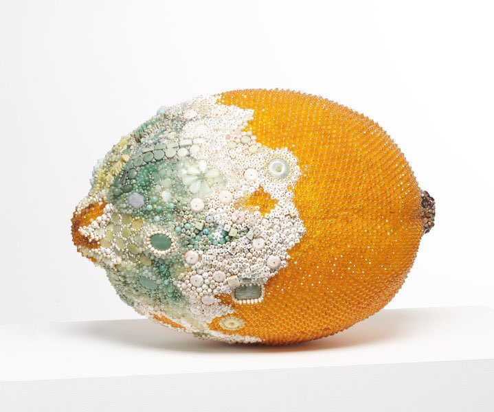 itsizzylee21's tweet photo. Kathleen Ryan, ‘Bad lemon (lichen)’ (2022), mixed media on coated polystyrene, 45.7 x 68.6 x 45.7 cm, Art Gallery of New South Wales https://t.co/8vSGRUbcut