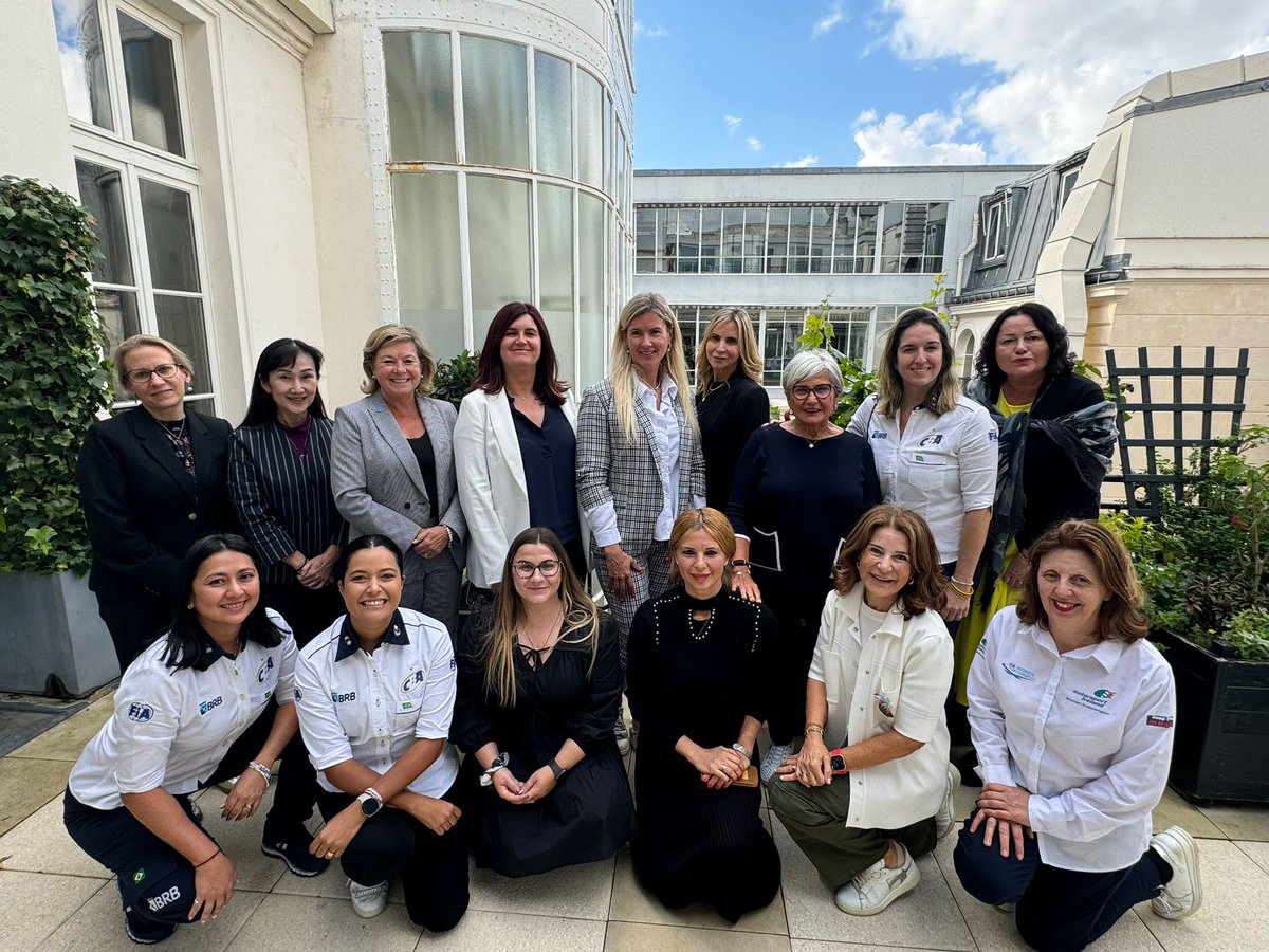 FIA Women in Motorsport Commission meeting in FIA Heasquarters Paris. Included here is our own chair of MI Women in Motorsport Commission Ireland Rosemary Walsh. <a href="/MotorsportIRL/">Motorsport Ireland</a> <a href="/fia/">FIA</a>