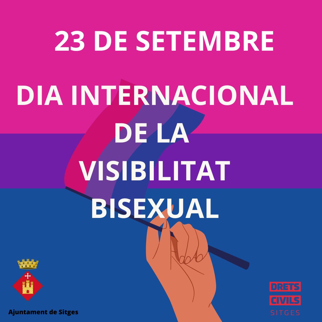 DretsCivilsStgs's tweet photo. 🌈✨ 23 de setembre: Santa Tecla i Dia de la Visibilitat Bisexual ✨🌈
Reivindiquem la bisexualitat i lluitem contra la bifòbia! Visibilitzar és respectar totes les orientacions.
💜💙❤️ 
#DiaDeLaVisibilitatBisexual #OrgullBi #LGTBIQ #DretsCivils https://t.co/tC8rJdPQK4
