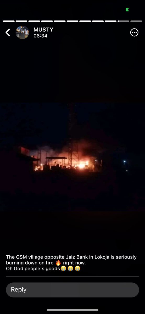 IshaqBinAdam2's tweet photo. The GSM village opposite Jaiz Bank in Lokoja kogi state has just been burn down completely 

May Allah make a replacement for their looses with more and more goods
#kogi 
#lokoja https://t.co/oZzPkZZmXI