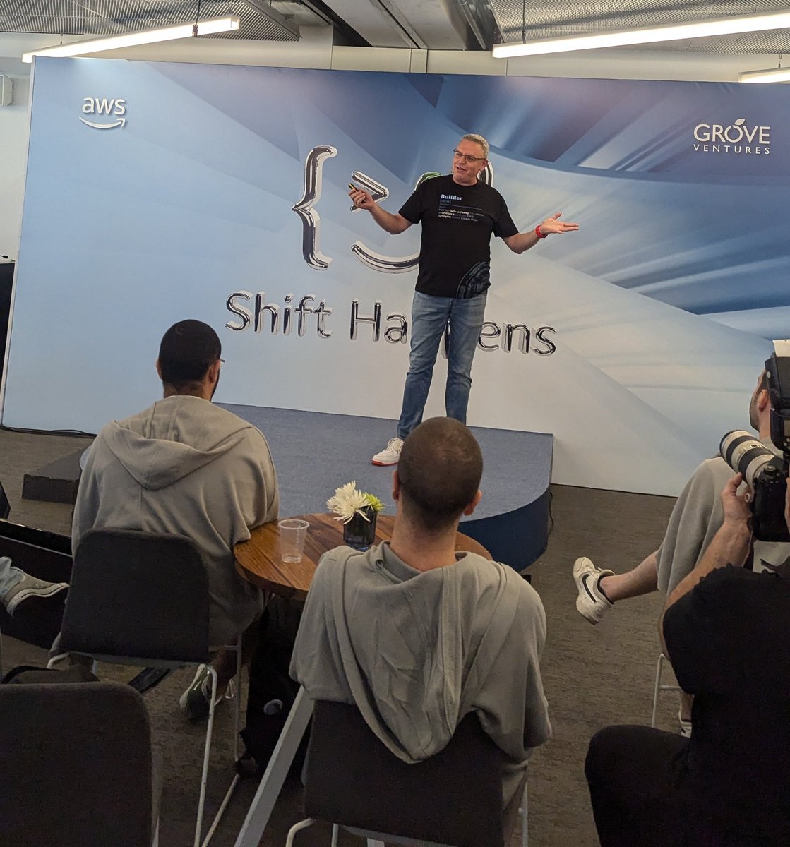 shar1z's tweet image. What a fantastic #ShiftHappens event by @GroveVentures hosted by @awscloud #Floor28

Some of the most impressive technology &amp;amp; business leaders from the #tlvcommunity are speaking about how to build unicorn companies &amp;gt; from the vision, to the tech, to the partners &amp;amp; business. 🔥