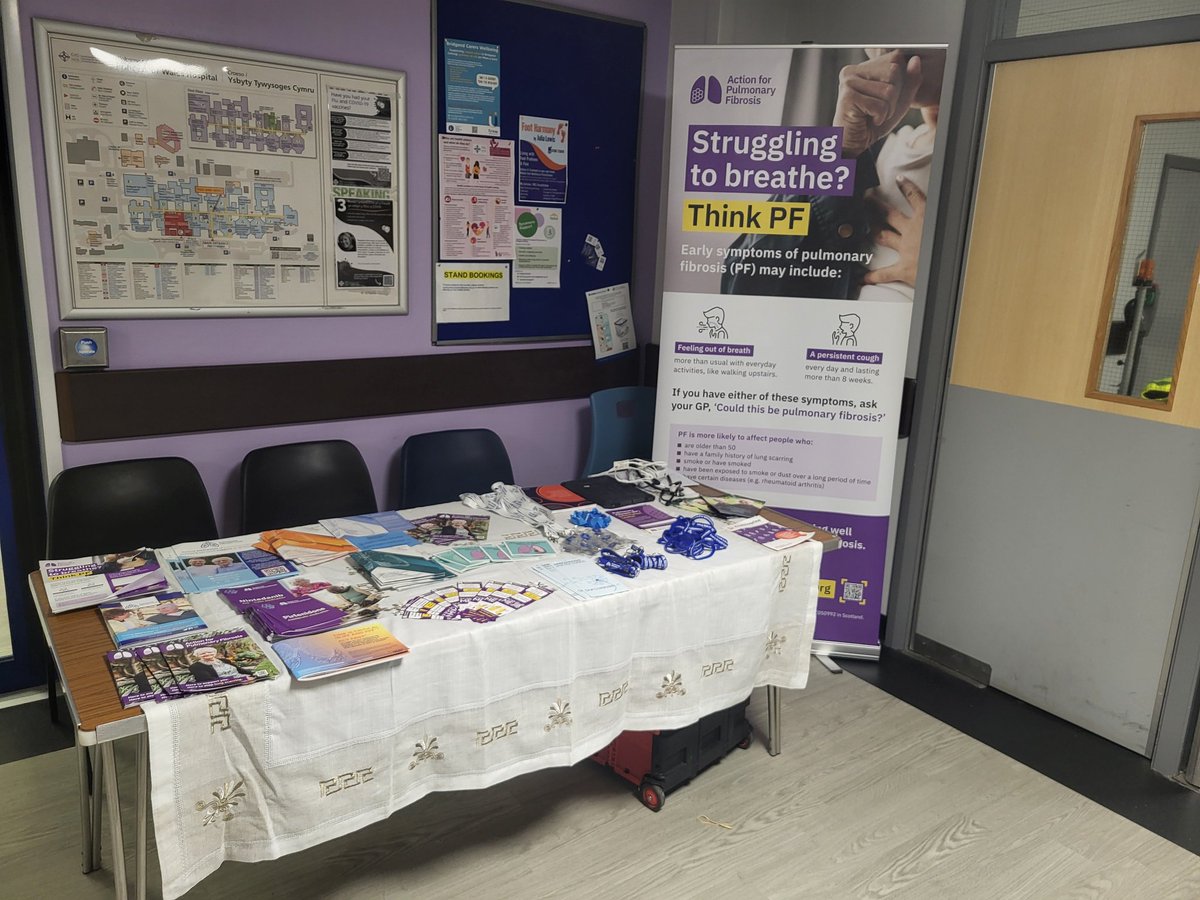 POWIPF (@powipf1) on Twitter photo Raising awareness for PF month. Stand at Princesse of Wales Hospital.. come and say hello #ipf <a href="/PFTrust/">PF Trust</a> <a href="/ActionPFcharity/">Action for Pulmonary Fibrosis</a> <a href="/CTMAcuteMed/">Cwm Taf Morgannwg Acute Medics</a> <a href="/CwmTafMorgannwg/">Cwm Taf Morgannwg University Health Board</a> Raising awareness for PF month. Stand at Princesse of Wales Hospital.. come and say hello #ipf <a href="/PFTrust/">PF Trust</a> <a href="/ActionPFcharity/">Action for Pulmonary Fibrosis</a> <a href="/CTMAcuteMed/">Cwm Taf Morgannwg Acute Medics</a> <a href="/CwmTafMorgannwg/">Cwm Taf Morgannwg University Health Board</a>