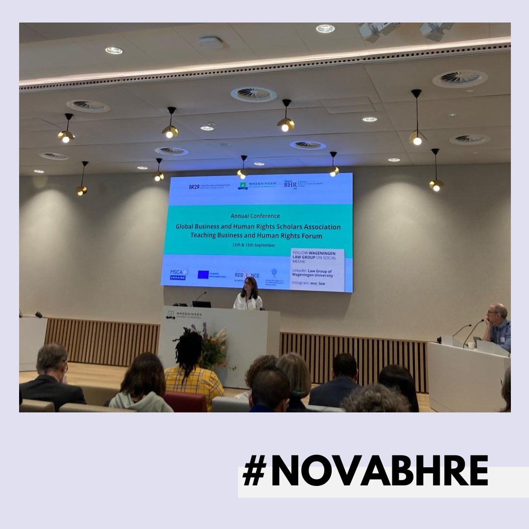 NOVA BHRE (@nova_bhre) on Twitter photo 💡<a href="/NOVA_BHRE/">NOVA BHRE</a> is at the Annual Business and Human Rights Conference in <a href="/WUR/">Wageningen U&R</a>! Our visiting researcher <a href="/ATobalagba/">Anaïs Tobalagba</a> is presenting an article on the #gender dimensions of the #CSDDD, co-written with Ana Santos Duarte.
Proud to share our research with the world! 🚀#BHR #bizhumanrights 💡<a href="/NOVA_BHRE/">NOVA BHRE</a> is at the Annual Business and Human Rights Conference in <a href="/WUR/">Wageningen U&R</a>! Our visiting researcher <a href="/ATobalagba/">Anaïs Tobalagba</a> is presenting an article on the #gender dimensions of the #CSDDD, co-written with Ana Santos Duarte.
Proud to share our research with the world! 🚀#BHR #bizhumanrights