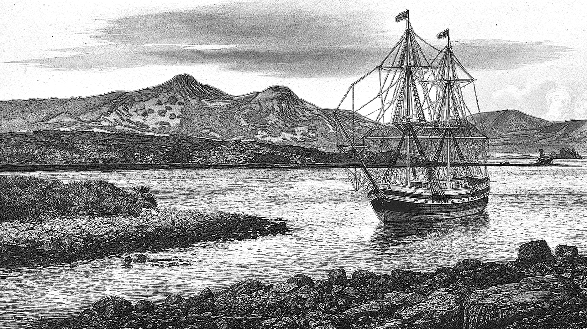 Hystorium1's tweet photo. Today in 1835: The HMS Beagle, with Charles Darwin aboard, reached the Galapagos Islands. This visit would inspire Darwin's theory of evolution, though at the time he was reportedly more interested in the islands' geology than its unique wildlife. #history #biology #exploration https://t.co/Y7Eg6F63cn