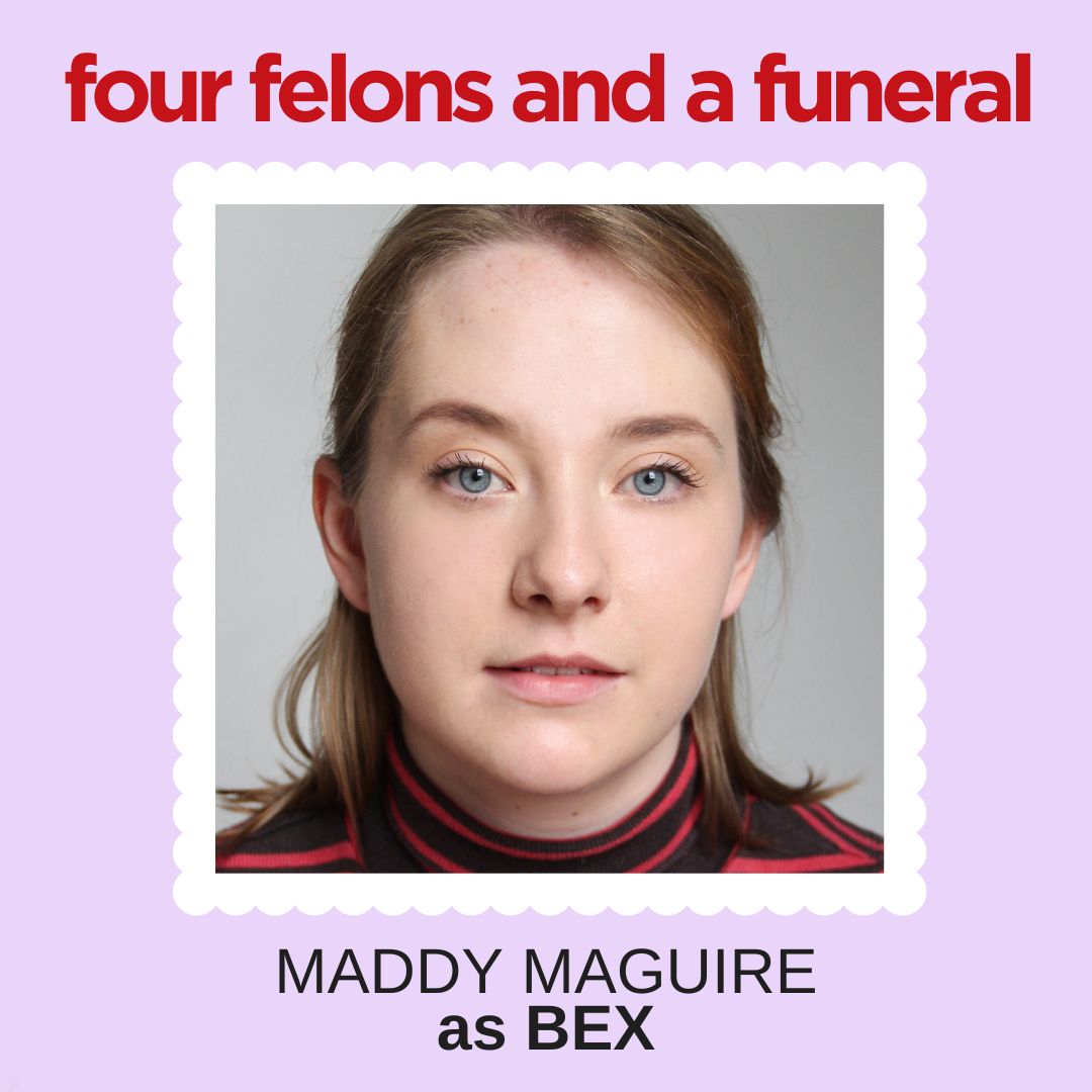Our FOUR FELONS cast began rehearsals this week! Check them out ⭐ 

Bex - Maddy Maguire
Wilf - Gareth Moriarty
Millie - Robyn Sinclair
Simon - Conor Dumbrell