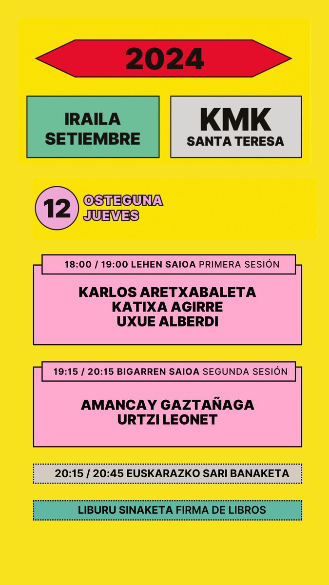 GAUR | HOY Martxan da aurtengo LUMAFEST! Jaialdia. Gaurko saioan euskal idazleak izango dira protagonistak: Karlos Aretxabaleta, @katixagirre, Uxue Alberdi, @lagatadepandora eta @UrtziL Etorri! #lumafestibala2024
