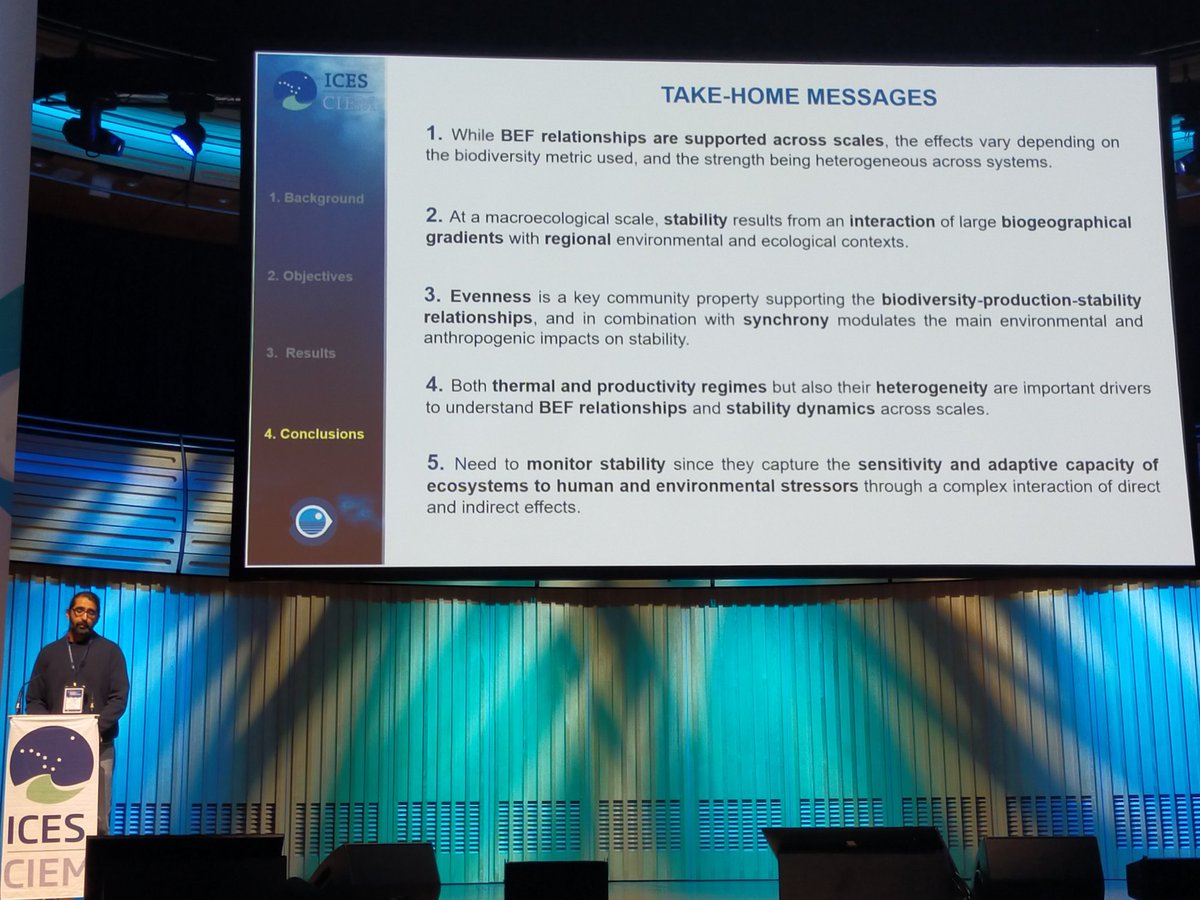 Last day of #ICESASC24 🥲
We are in session E where #MarionBilly #ManuelHidalgo &amp; #PatriciaPuerta show the importance of scale🌍 and biodiversity indicators in the #MED for a proper management🤠, <a href="/b_useful_EU/">B-USEFUL</a> project &amp; #WGCOMEDA
