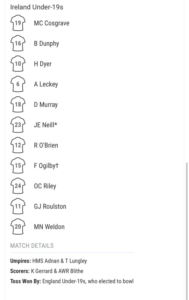 Shrewsbury_Cric's tweet image. A special day today, as Freddie makes his Ireland U19 debut against England at Loughborough this morning.

He will keep wicket and bat in the 50 over One Day International. 

Aged just 16, this is a stunning achievement, and everyone at Shrewsbury is thrilled for him.