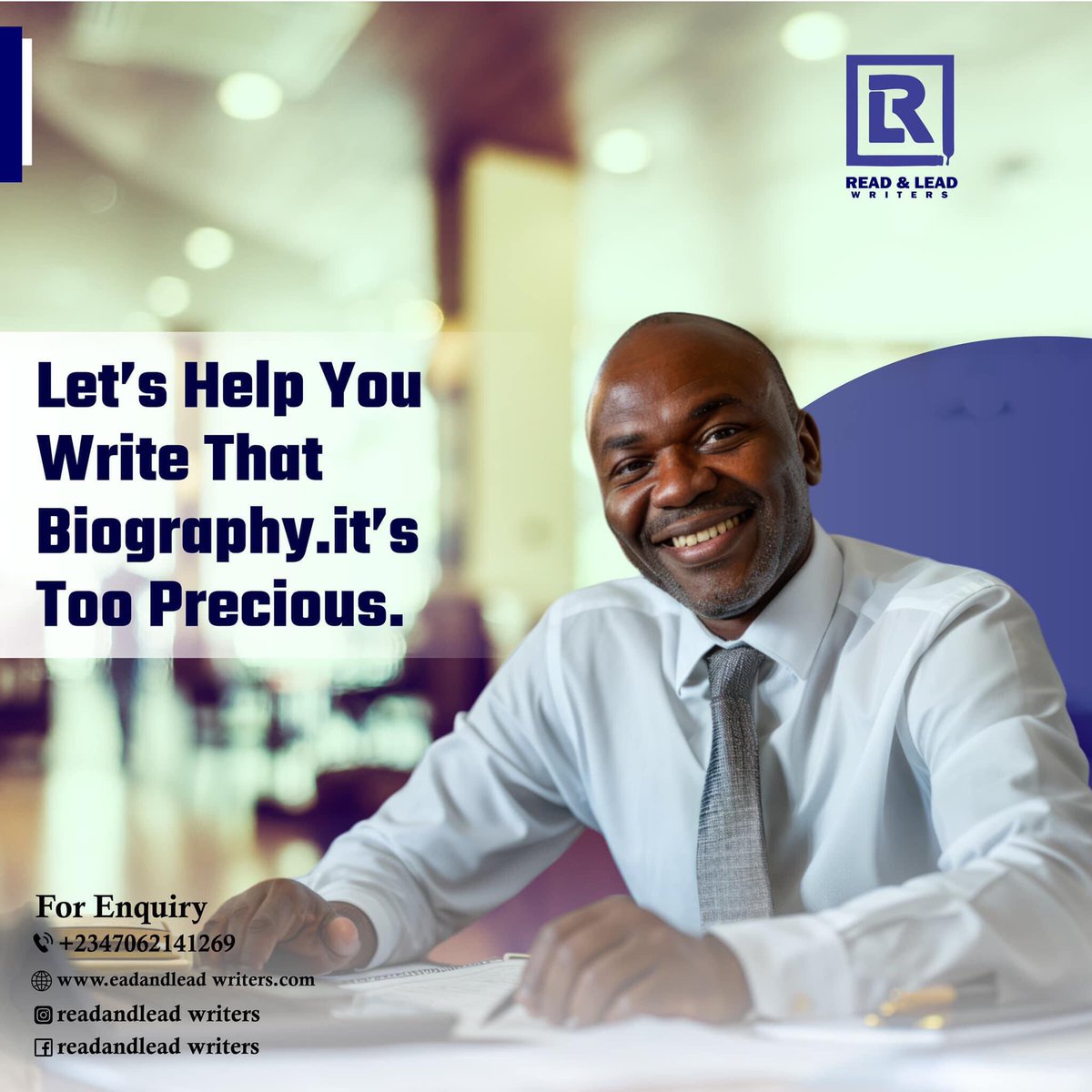 LeadWriters's tweet image. Don’t do guess work.

Let’s give it a professional touch.

Call/WhatsApp 07062141269 to get started.

#GhostwritingExperts #Readandleadwriters #writersinph #businessplan #writingtips #contentwriting #contentcreator