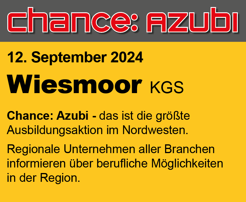 Chance: Azubi Ausbildungsmesse in Wiesmoor - Heute!!🥳🥳 #ausbildung #ausbildungsmesse #azubi #wiesmoor