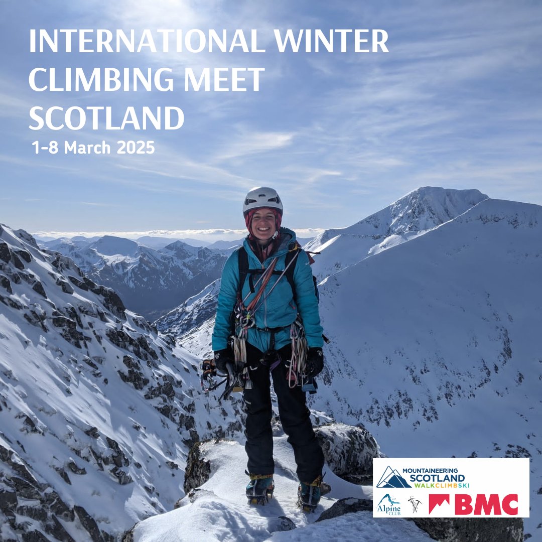 Mountaineering Scotland (@mountain_scot) on Twitter photo Interested in the 2025 International Winter Climbing Meet? Join our FREE webinar on Tues 17 Sept at 7pm to learn more! UK-based winter climbers can find out what it’s like to be a host climber & hear from past participants: shorturl.at/SGwMN
<a href="/Team_BMC/">British Mountaineering Council</a> <a href="/thealpineclub/">Alpine Club</a> Interested in the 2025 International Winter Climbing Meet? Join our FREE webinar on Tues 17 Sept at 7pm to learn more! UK-based winter climbers can find out what it’s like to be a host climber & hear from past participants: shorturl.at/SGwMN
<a href="/Team_BMC/">British Mountaineering Council</a> <a href="/thealpineclub/">Alpine Club</a>