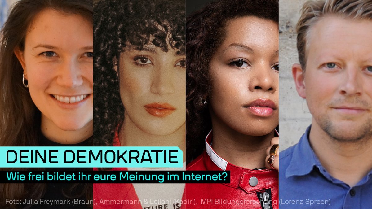 Futurium (@futuriumd) on Twitter photo Wie entsteht unsere (politische) Meinung? Diskutiert am 26. September mit unseren Gästen über den Einfluss von Social Media auf das Wahlverhalten und welchen Quellen wir das meiste Vertrauen schenken.
👉 Alle Infos und Tickets: futurium.de/de/veranstaltu…
<a href="/maxplanckpress/">Max Planck Society</a> Wie entsteht unsere (politische) Meinung? Diskutiert am 26. September mit unseren Gästen über den Einfluss von Social Media auf das Wahlverhalten und welchen Quellen wir das meiste Vertrauen schenken.
👉 Alle Infos und Tickets: futurium.de/de/veranstaltu…
<a href="/maxplanckpress/">Max Planck Society</a>