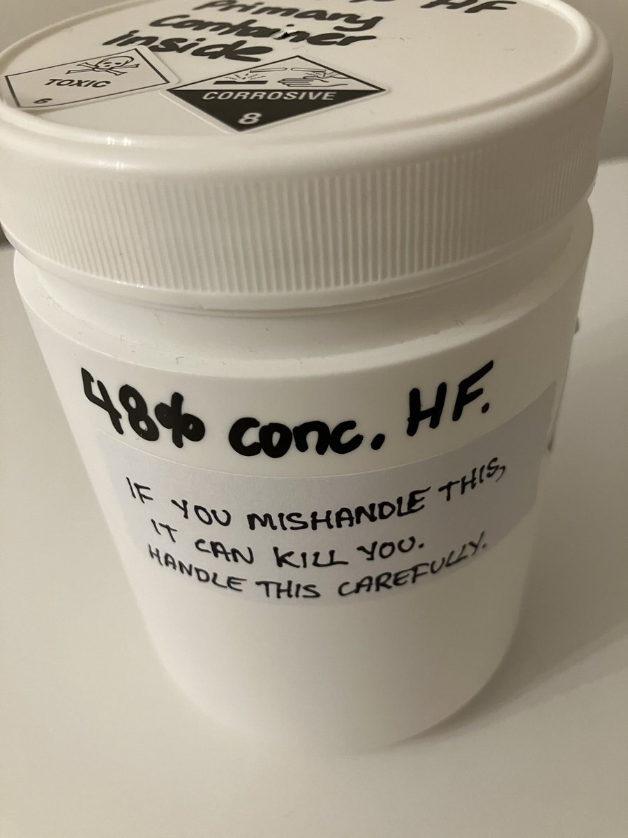 The Bone Hurting Juice has appropriate instructions to stop people fucking around with the Bone Hurting Juice.

(And a primary plastic bottle inside the outer container.)