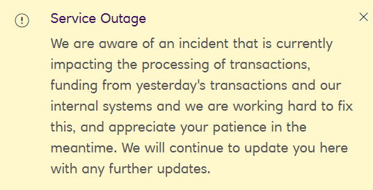 Slight hiccup with our <a href="/NatWestBusiness/">NatWest Business</a>  Tyl Card machine.

Apologies, but until Natwest sort themselves out, we can't take any card payments! Cash/BACS (Cheques?) still ok!
