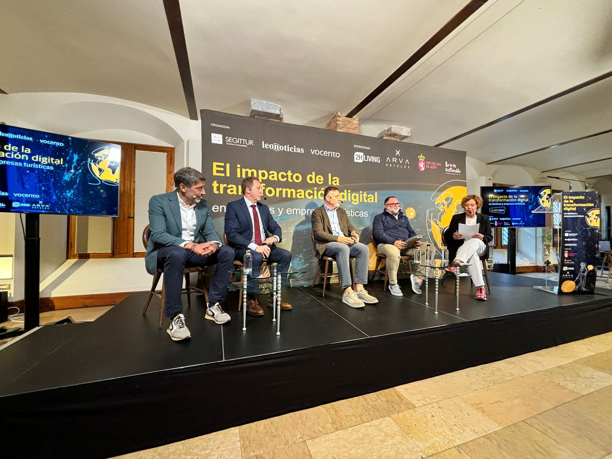 🗣️El presidente de <a href="/cel_leon/">CEL León</a> y CEO de Grupo Hosteleón, <a href="/juliocealva/">Julio Cesar</a> ha participado hoy en la jornada sobre el impacto de la #TransformaciónDigital en destinos y empresas turísticas, organizada por <a href="/leonoticias_/">Leonoticias</a> y <a href="/SEGITTUR/">SEGITTUR</a> 
#celempresas #leonesp #turismo #digitalización