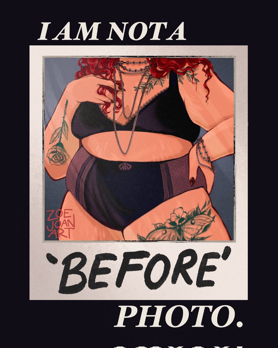 I am not a before waiting for my after; I am living in my body now, as is, where is, and loving it. 💘