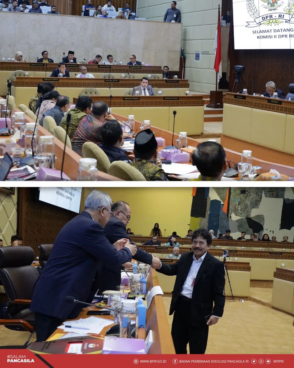 #salampancasila

Badan Pembinaan Ideologi Pancasila (BPIP) menghadiri Rapat Kerja dan Rapat Dengar Pendapat (RDP) bersama Komisi II DPR RI di Jakarta, (10/9).