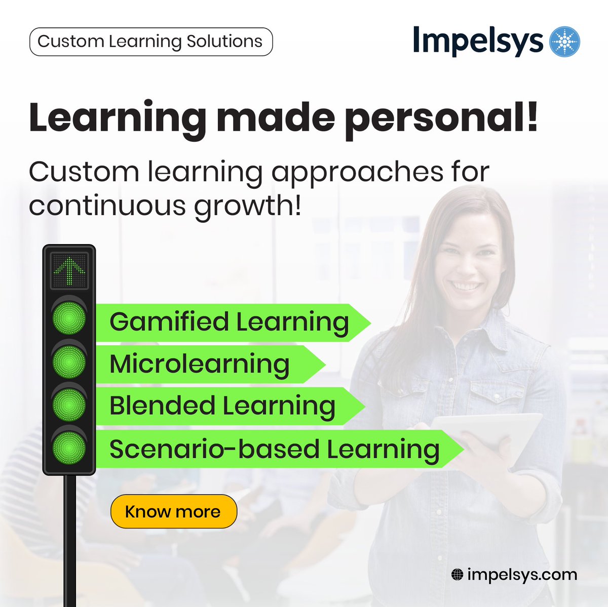 Impelsys's tweet image. Our #customlearningapproaches deliver dynamic, personalized experiences that drive continuous growth and real-world success. Know more at: impelsys.com/learning-and-c…

#Impelsys #CustomLearningSolutions #eLearning #Gamification #SeriousGames #PersonalizedLearning #DigitalLearning