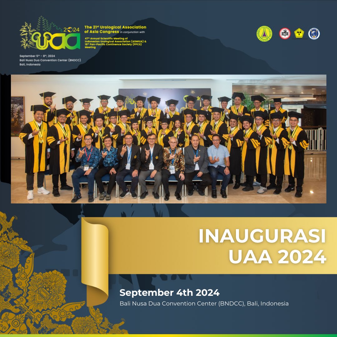 The UAA 2024 Inauguration in Bali has concluded successfully, featuring the official conferment of honors by leading urology experts.

instagram.com/p/C_zen2YS29M/…

For more details, visit our website at uaa2024.com.

#UAA2024 #Inauguration #Urology #MedicalConference