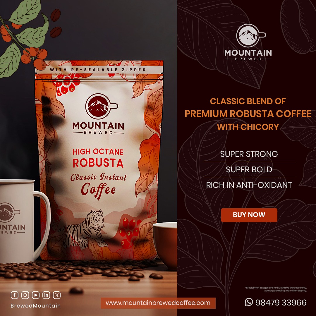 BrewedMountain's tweet photo. 🔥 Power Up Your Day with Classic Robusta Instant Coffee🔥

Our Classic Robusta Instant Coffee blend, infused with chicory, is brewed to perfection with a bold flavor that hits all the right notes! 💥

Get yours: https://t.co/qwYsbO2hJ2

#MountainBrewedCoffee #RobustaCoffee https://t.co/sz8tZgg4Nf