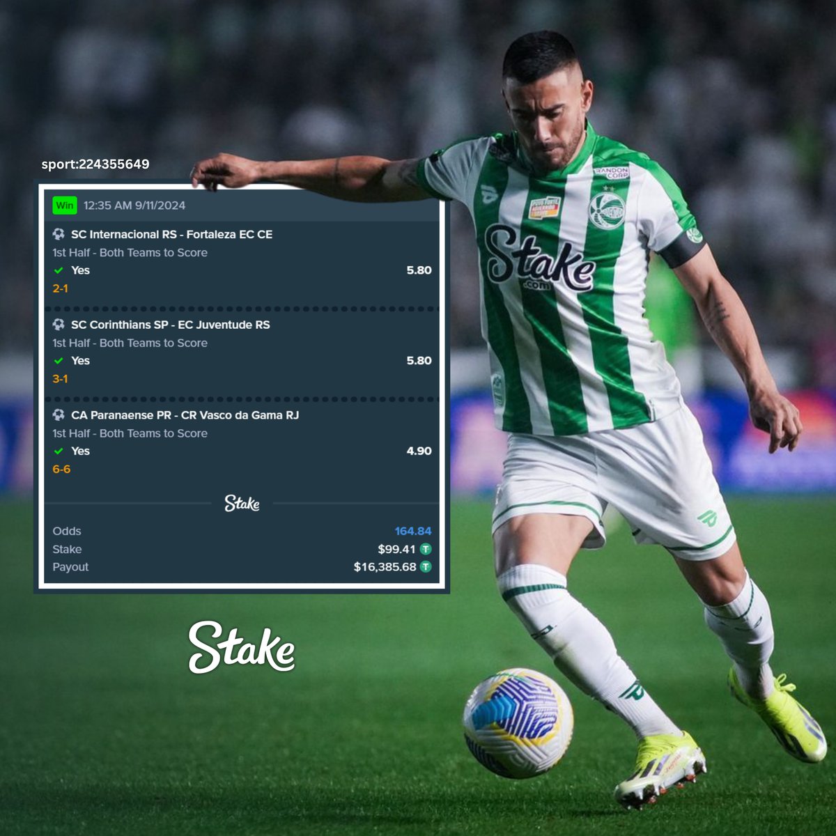 Stake.com tweet media