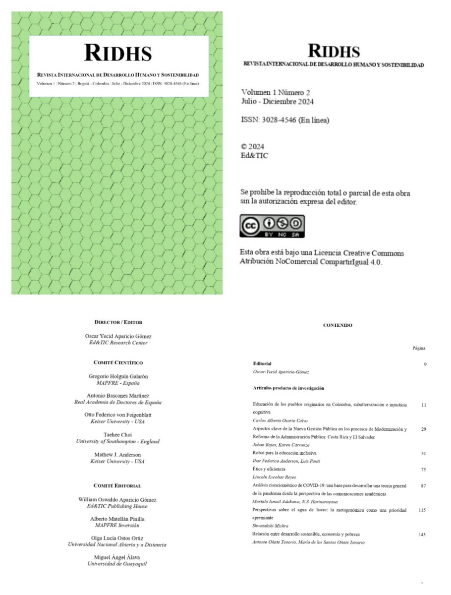 Happy to share with you our daughter's first international publication📷, her review on "Insights to Ballast Water: Meta genomics as a Pressing Priority". Published in a Spanish Journal *RIDHS* (July-December 2024).
<a href="/ShwetakshiM/">Shwetakshi Mishra ❤️ Memecoin</a>
<a href="/GoaUniversity/">Goa University</a>
<a href="/DirectorBITSGoa/">Director, BITS Pilani, K K Birla Goa Campus</a> <a href="/Ravimishra1970/">Ravi Mishra</a>