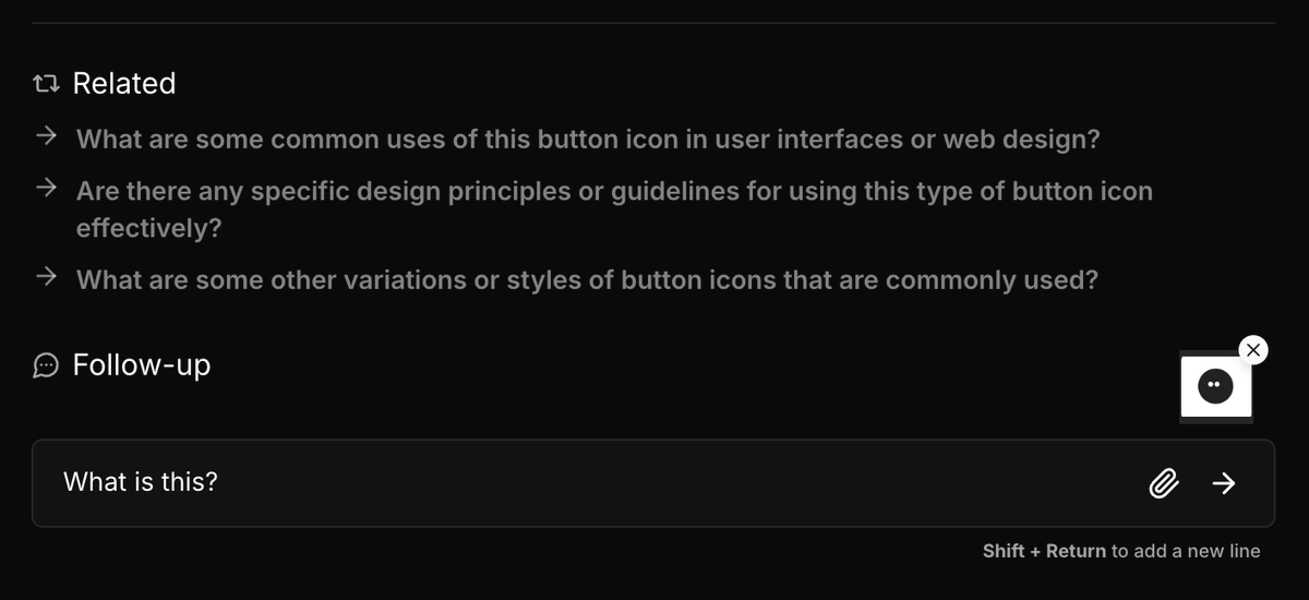 morphic_ai's tweet photo. 👉 Update: https://t.co/LSuuejxN2G v0.3.5 

Upload Images in Search and Thread Follow-ups

- Add the ability to upload images in thread follow-ups, in addition to the existing search bar functionality
- Minor improvements https://t.co/NWRNfdZbc3