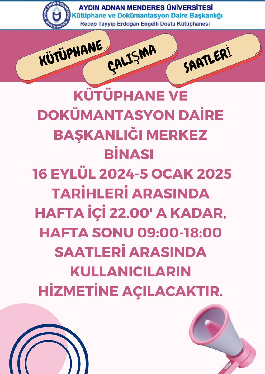adukutuphane's tweet photo. Detaylı bilgi için kütüphane web sayfasını ziyaret ediniz. https://t.co/vYRRh1N3IX